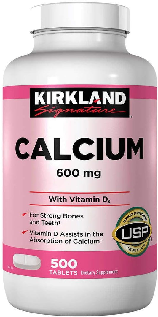 KIRKLAND - Kirkland Signature Cálcio 600 mg com Vitamina D3, 500 Comprimidos (2 Pacotes) – Compre Agora!