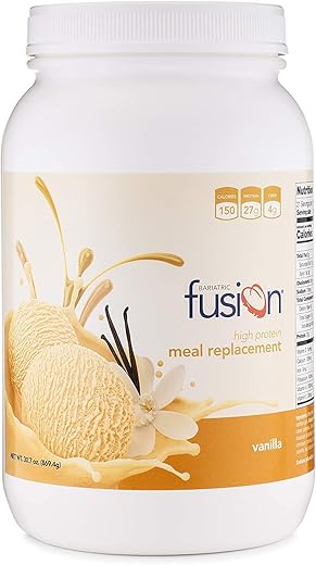 Shake Substituto de Refeição de Baunilha | 27g Proteína Isolada de Soro de Leite em Pó | Sem Lactose | Sem Glúten e Açúcar | 21 Porções - Bariatric Fusion