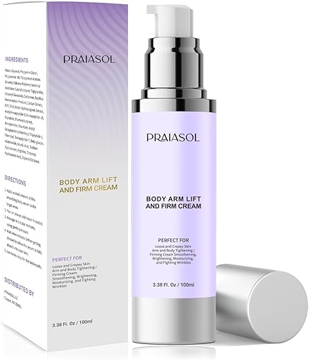 Praiasol - Creme Firmador e Tonificante para Braços, Coxas Internas ou Barriga – Lift and Firm: Creme Corporal 100ml