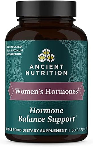 Women’s Hormones: Reduz o Estresse, Energia e Equilíbrio Hormonal – 60 Cápsulas - Ancient Nutrition