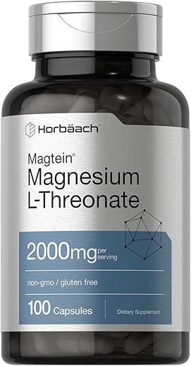 Magtein Magnésio L-Treonato | 2000mg | 100 Cápsulas | para Homens | Marca Horbäach - Horbäach