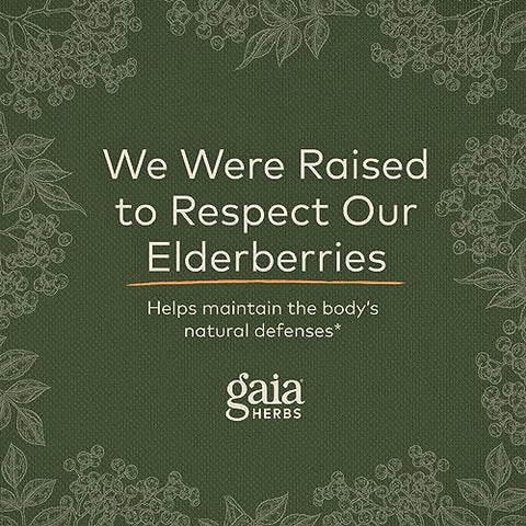 Black Elderberry – Suporte Diário ao Sistema Imunológico com Frutas de Sabugueiro Negro e Acerola para Suporte Antioxidante – 120 Cápsulas Veganas - Gaia Herbs