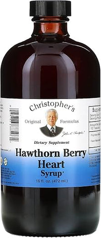 Christopher's Original Formulas - Christopher’s Original Formulas Xarope de Coração de Espinheiro Alvar 16 Oz (473 ml) – Fórmula Nutritiva