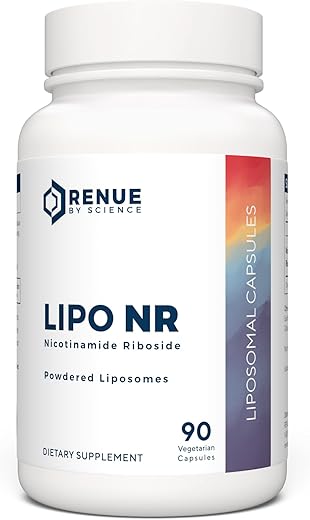 Renue By Science - RENUE by Science Nicotinamide Riboside | Suplemento de NAD Liposomal de Alta Potência | 90 Cápsulas de Nicotinamida – 300mg de Nicotinamida Riboside por Porção | Fabricado nos EUA