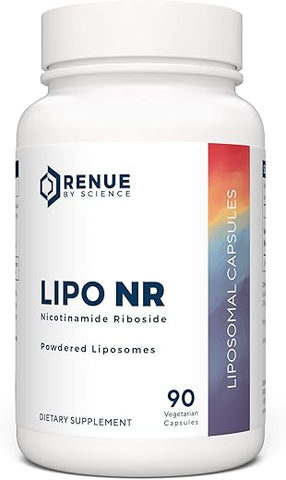 Renue By Science - RENUE by Science Nicotinamide Riboside | Suplemento de NAD Liposomal de Alta Potência | 90 Cápsulas de Nicotinamida – 300mg de Nicotinamida Riboside por Porção | Fabricado nos EUA