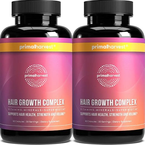 Vitaminas para Crescimento Capilar Feminino 2 Pack 60g - Primal Harvest