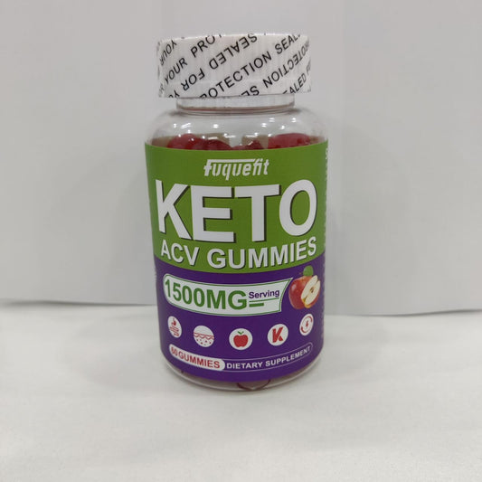Fuquefit - Keto Gummies ACV com B12 e Suco de Romã e Beterraba – Fórmula Avançada – 59 Gummies