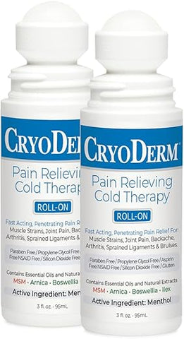 Roll On Terapia Fria 3 oz (2 Unidades) – Alívio Rápido para Dores Musculares e Articulares - CryoDerm