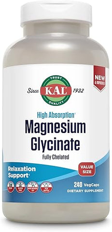 Magnesium Glycinate – Novo! Suplemento de Magnésio de Alta Absorção | 100g - KAL