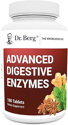 Dr. Berg Nutritionals - Dr. Berg Enzimas Digestivas Avançadas com Vinagre de Maçã – Ingredientes para Saúde Digestiva como Betaina Hidroclorídrica (HCI) e Raiz de Gengibre