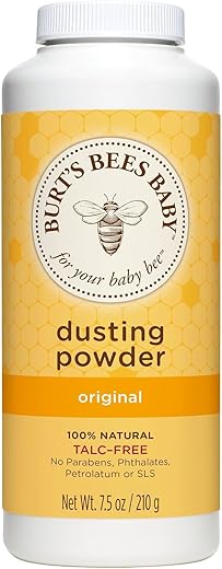 Burt's Bees Baby - Burt’s Bees Pó de Talco para Bebê, Livre de Talco, 7,5 Onças (Pacote com 3) – Marca Burt’s Bees