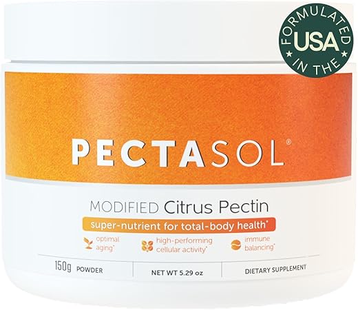 EcoNugenics - PectaSol Modified Citrus Pectin – 150g em Pó – Saúde Total do Corpo para Apoiar o Coração, Sistema Imunológico e Resposta Inflamatória