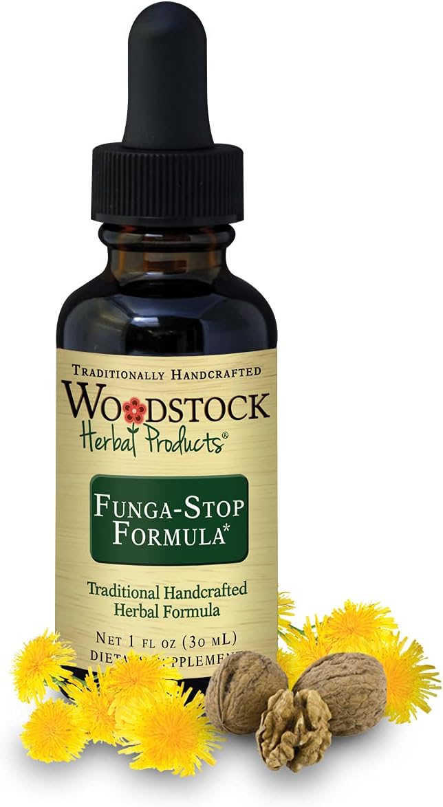 WOODSTOCK HERBAL PRODUCTS - Funga-Stop Formula: Fórmula Antifúngica, 30 ml, Combate Infecções Fúngicas