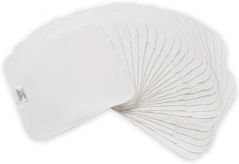Nora's Nursery - Nora’s Nursery – Lenços Reutilizáveis para Bebê, Lenços de Pano Laváveis, 25 Folhas em um Pacote de Lenços de Pano para Bebê, Lenços Reutilizáveis 100% Algodão