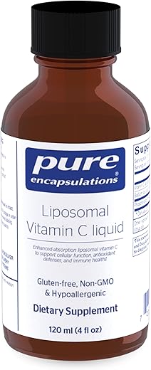 Vitamina C Lipossomal | Suporte para Função Celular, Defesas Antioxidantes e Saúde Imunológica* | 120 ml | Marca Pure Encapsulations - Pure Encapsulations
