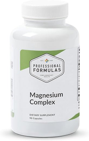 PROFESSIONAL COMPLEMENTARY HEALTH FORMULAS - Complexo de Magnésio Profissional – Magnésio como Glicinato, Citrato, Malato – 100g