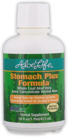 Fórmula Stomach Plus, Tônico de Ação Rápida para Crianças e Adultos, Marca Aloe Life - Aloe Life