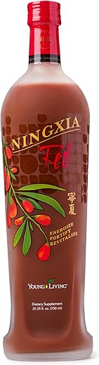 NingXia Red | 750 ml Bottle | Superfrutas Antioxidantes | Bebida Energética | Aumente sua Energia Física | Com Wolfberry, Ameixa, Aronia, Cereja - Young Living
