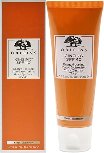 GinZing Hidratante com Cor Energizante FPS 40, 50ml (Pack de 1) - Origins
