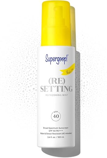 Mist Refrescante (Re)setting, 100ml – FPS 40 PA – Fixa Maquiagem, Refresca e Protege contra os raios UV - Supergoop!