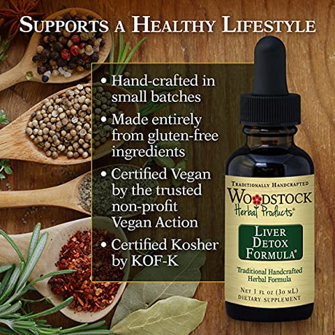 WOODSTOCK HERBAL PRODUCTS - Fórmula Desintoxicante para o Fígado, 30ml – Marca: Liver Detox