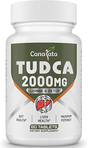 Canarata - TUDCA 2000mg – Suporte Forte de Sais Biliares para Desintoxicação do Fígado