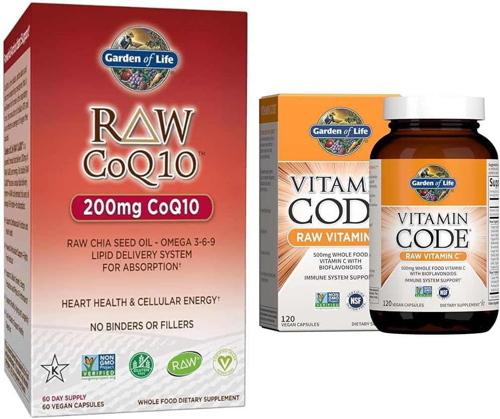 Ômega 3 6 9 Vegetariano – CoQ10 Cru, Óleo de Semente de Chia, Nutrição Integral com Suporte Antioxidante, 60 Cápsulas - Garden of Life