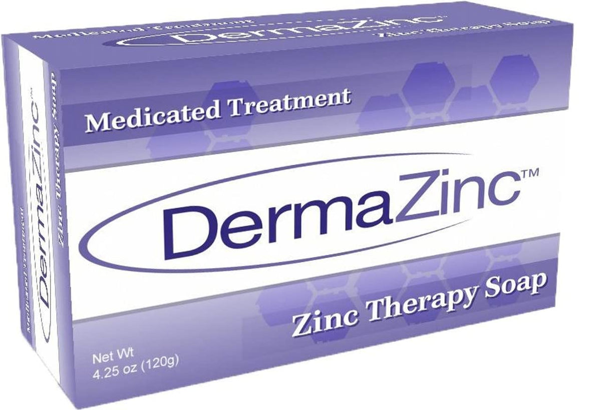 Sabonete Terapêutico DermaZinc com Zinco 120g – Pack com 3 Barras