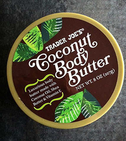 TJ's - Trader Joe’s Manteiga Corporal de Coco, 8 Onças (Pacote com 2) – Hidratante Natural para Pele