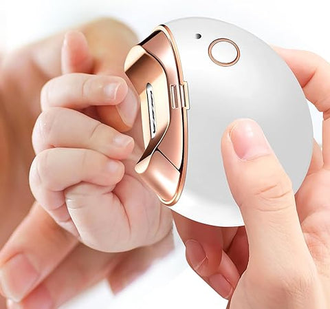 Loqumloi - Cortador de Unhas Elétrico Recarregável por USB, Automático com 2 Velocidades, Adequado para Bebês, Adultos e Idosos, Função de Armazenamento de Unhas