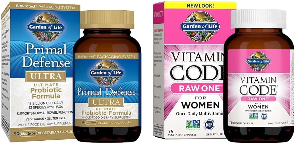 Fórmula Probiótica Primal Defense Ultra Ultimate para Jardim da Vida – 60g - Garden of Life