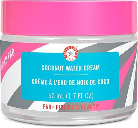Hello FAB Creme de Água de Coco – Hidratante Facial Leve, Livre de Óleo – 50ml - First Aid Beauty