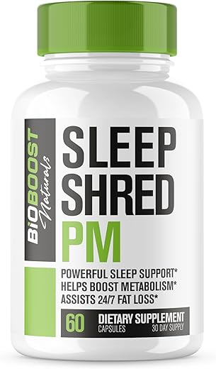 EPN Supplements - Sleep Shred PM | Queimador de Gordura Noturno e Supressor de Apetite | Comprimidos para Perda de Peso Mulheres | Marca Sleep Shred PM