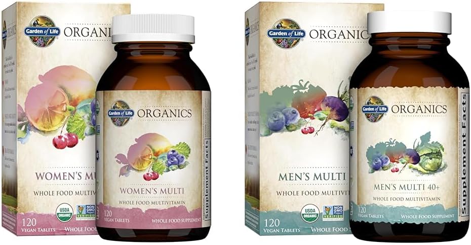 Organics Multivitamínico para Mulheres 120 Comprimidos e Homens 40 120 Comprimidos – Compre Agora! - Garden of Life