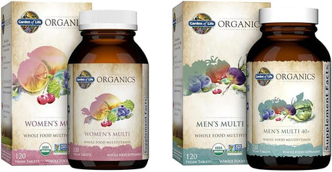 Organics Multivitamínico para Mulheres 120 Comprimidos e Homens 40 120 Comprimidos – Compre Agora! - Garden of Life