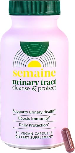 Semaine - Limpeza do Trato Urinário – Marca: Máxima Eficiência – 100% Natural – 60 cápsulas