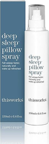 THISWORKS - thisworks Spray de Travesseiro Deep Sleep, 250 ml – Auxílio Natural para Dormir com Óleos Essenciais de Lavanda, Vetiver e Camomila, 8.4 Fl Oz
