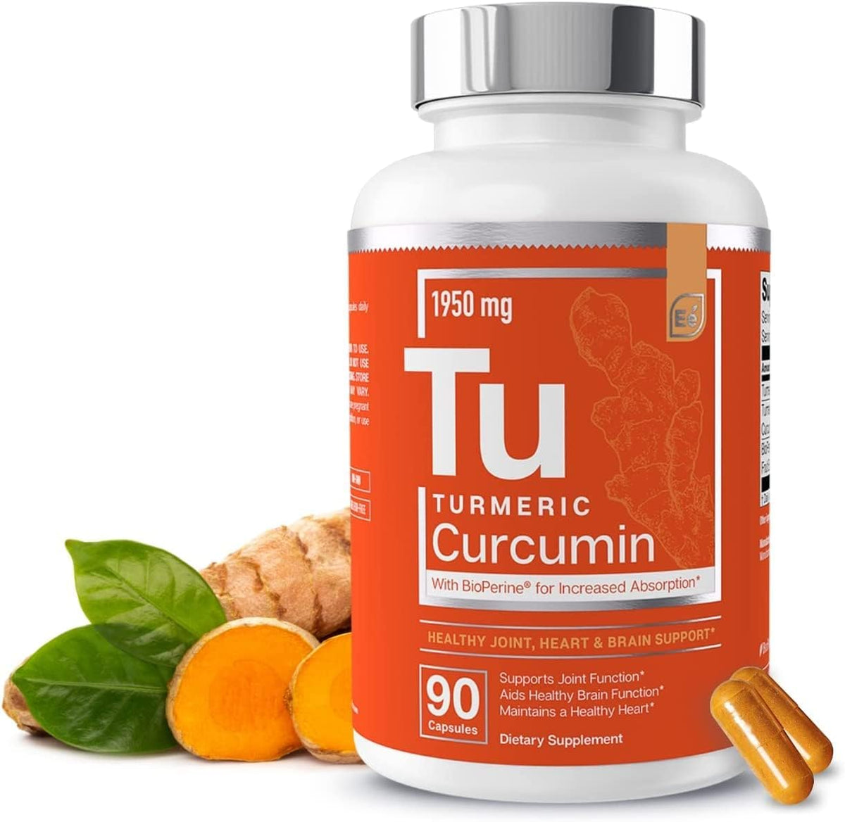 Curcuma Turmeric – Articulações, Coração – 60 cápsulas - Essential Elements
