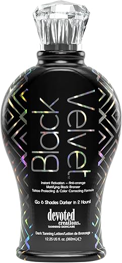 Black Velvet Bronzeador Preto Anti-Laranja Matificante 12.25 oz (360 ml) - Devoted Creations