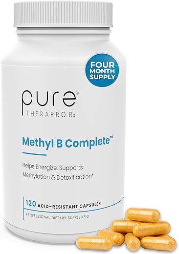 Pure Therapro Rx - Methyl B Complete – Complexo de Vitaminas B Metiladas 5-MTHF Folate, B12 Metilcobalamina, B2, B6 | 60 cápsulas