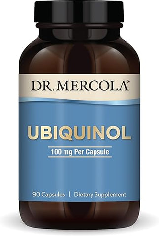 Ubiquinol 100 mg por Porção, 90 Porções (90 Cápsulas), Suplemento Alimentar, Apoia a Saúde Geral e o Bem-Estar, Não OGM - Dr. Mercola