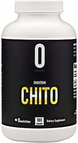 Omnitrition - OmniTRIM Chito – Suplemento Alimentar de Quitosana (Crustáceos) 500mg por Cápsula – 180 Cápsulas