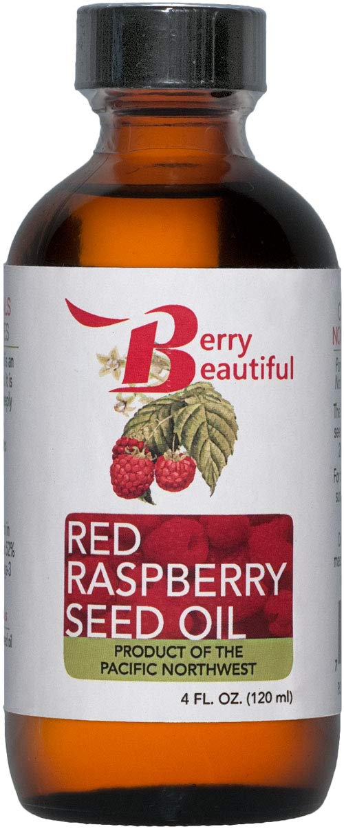 Berry Beautiful - Óleo de Semente de Framboesa Vermelha – 118 ml – Extraído a Frio de Framboesas cultivadas por agricultores da Northwest Berry Co-op