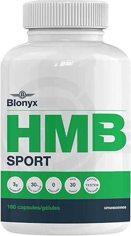 Blonyx - HMB Sport Capsules – 3g Diários de HMB de Alta Pureza, Melhora o Desempenho