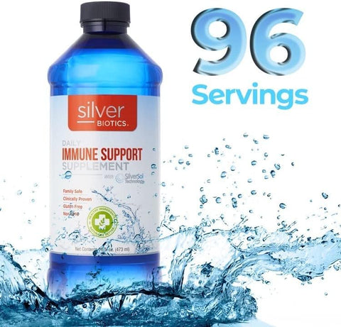 American Biotech Labs - Silver Biotics Nano SilverSol Ag₄O₄ 10 PPM – Suporte Imunológico | Bio-Hacking Natural | 946 ml (Pack de 2)