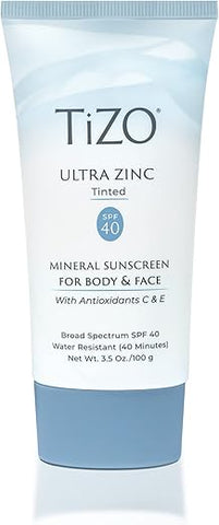 Protetor Solar TIZO Ultra Zinc Facial e Corporal com Tonalizante SPF 40, 100g