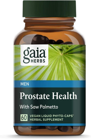 Prostate Health – Suporte à Saúde e Função da Próstata para Homens – com Saw Palmetto, Chá Verde, Raiz de Urtiga e Sálvia Branca – 60 Cápsulas Líquidas Veganas Fitofarmacêuticas (20 Dias) - Gaia Herbs