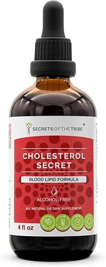 Secrets of the Tribe - Segredos da Tribo – Fórmula Secreta para Colesterol, Fórmula para Lipídios Sanguíneos, Extrato Líquido de Ervas em Gotas sem Álcool 118 ml