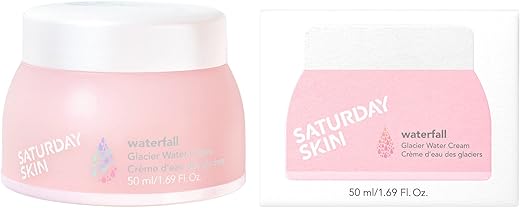 Creme Facial Hidratante Gel Tipo Água Livre de Óleo Natural com Água de Glaciar do Alasca – 50g - Saturday Skin