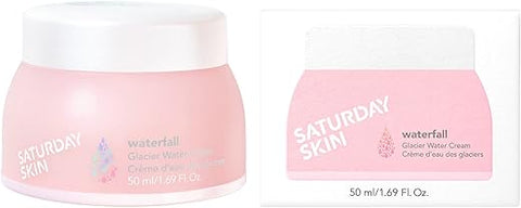 Creme Facial Hidratante Gel Tipo Água Livre de Óleo Natural com Água de Glaciar do Alasca – 50g - Saturday Skin